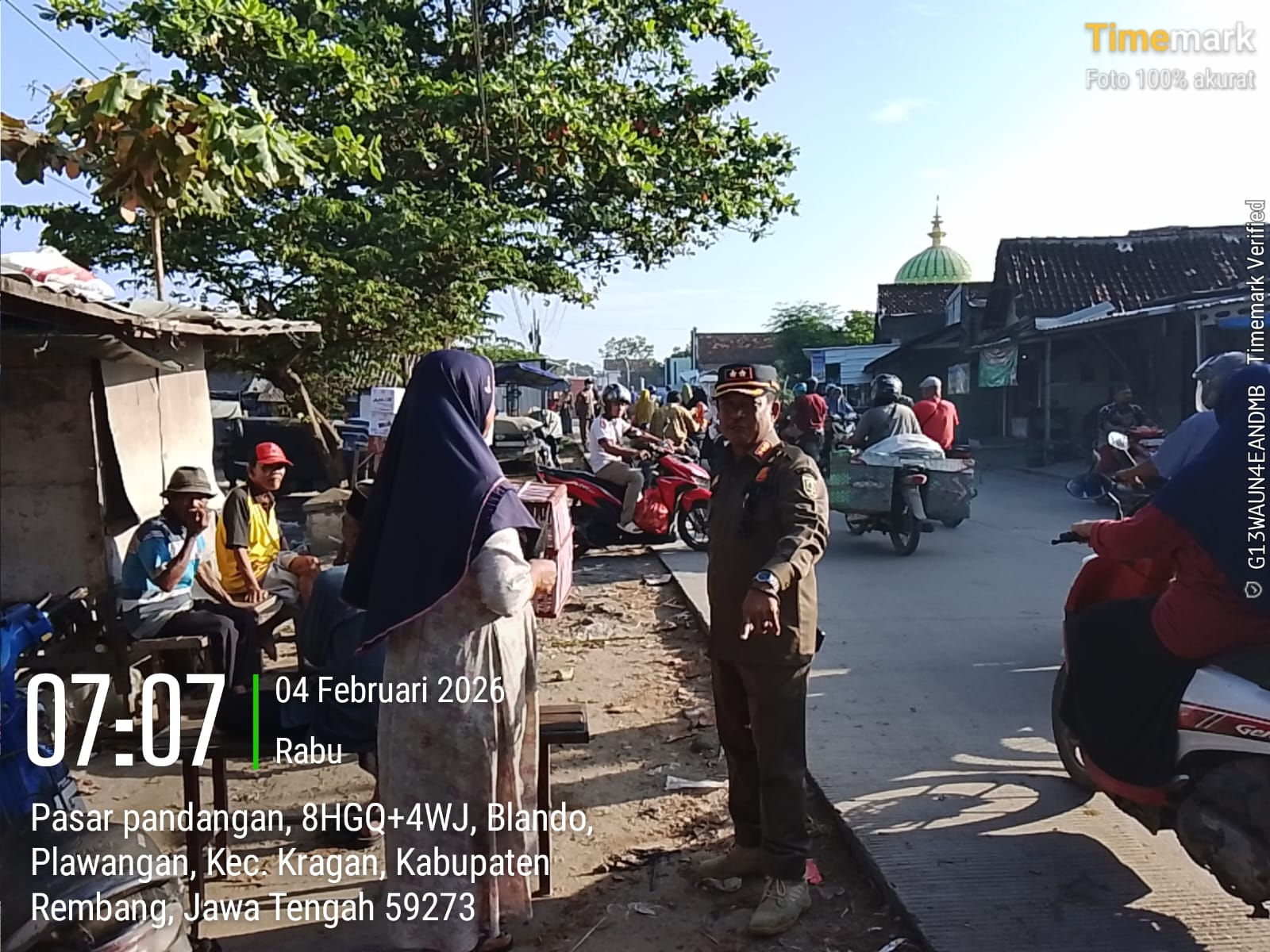 Kabid Tibumtranmas memberikanarahan kepada masyarakat