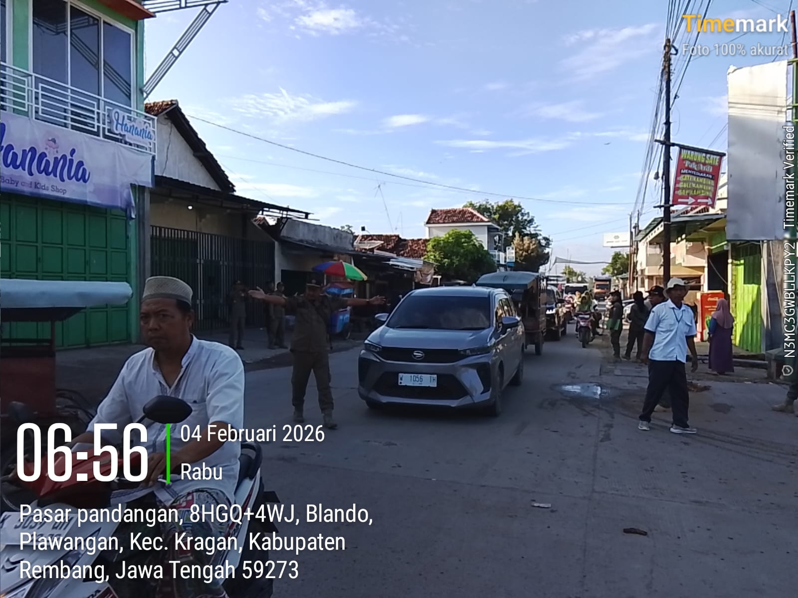 Satpol PP di Pasar Pandangan, Wujudkan Tertib Jalan dan Kelancaran Lalu Lintas