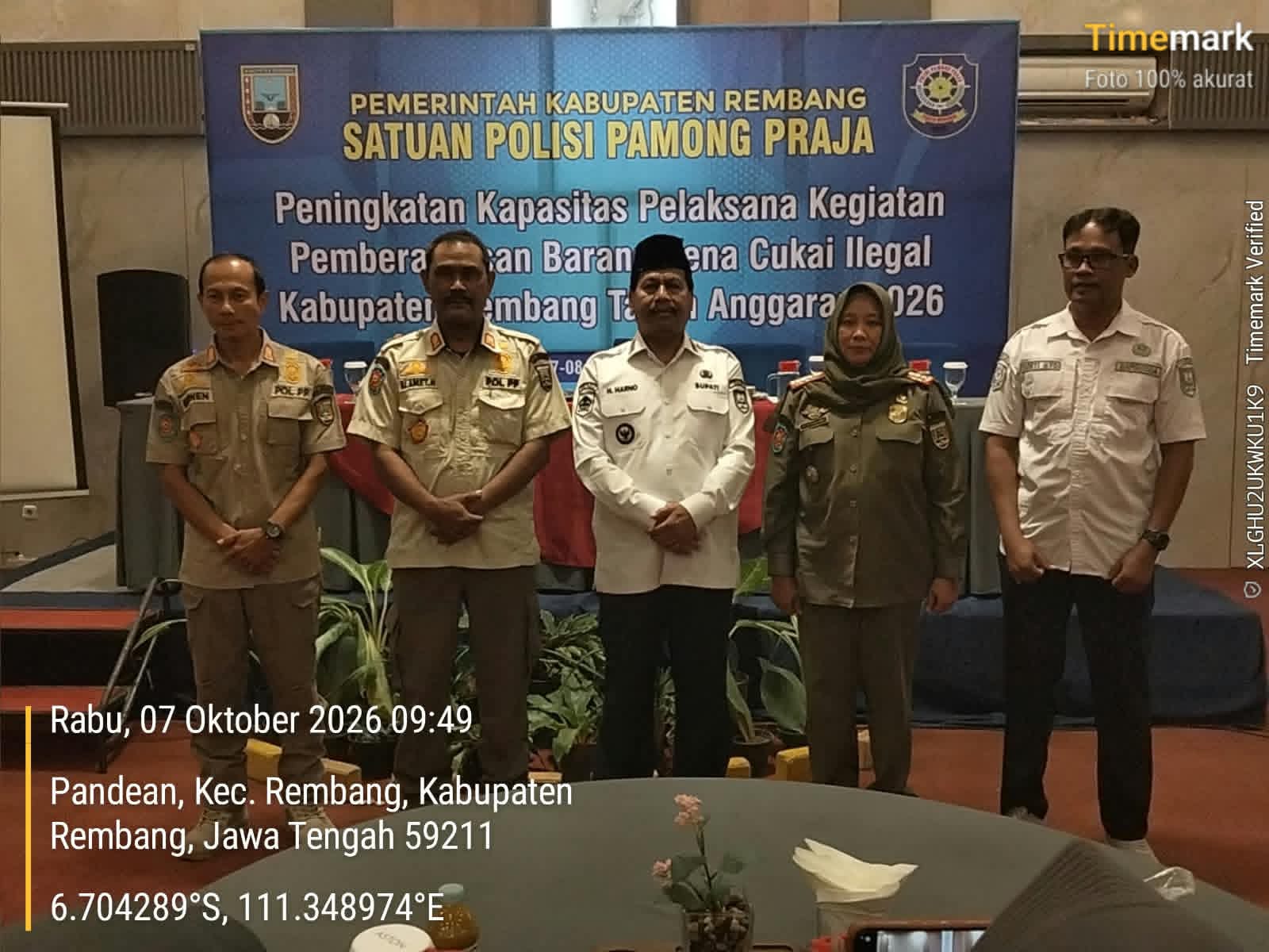 Berantas Rokok Ilegal, Satpol PP Rembang Tingkatkan Kapasitas Petugas Pemberantasan BKC Ilegal.