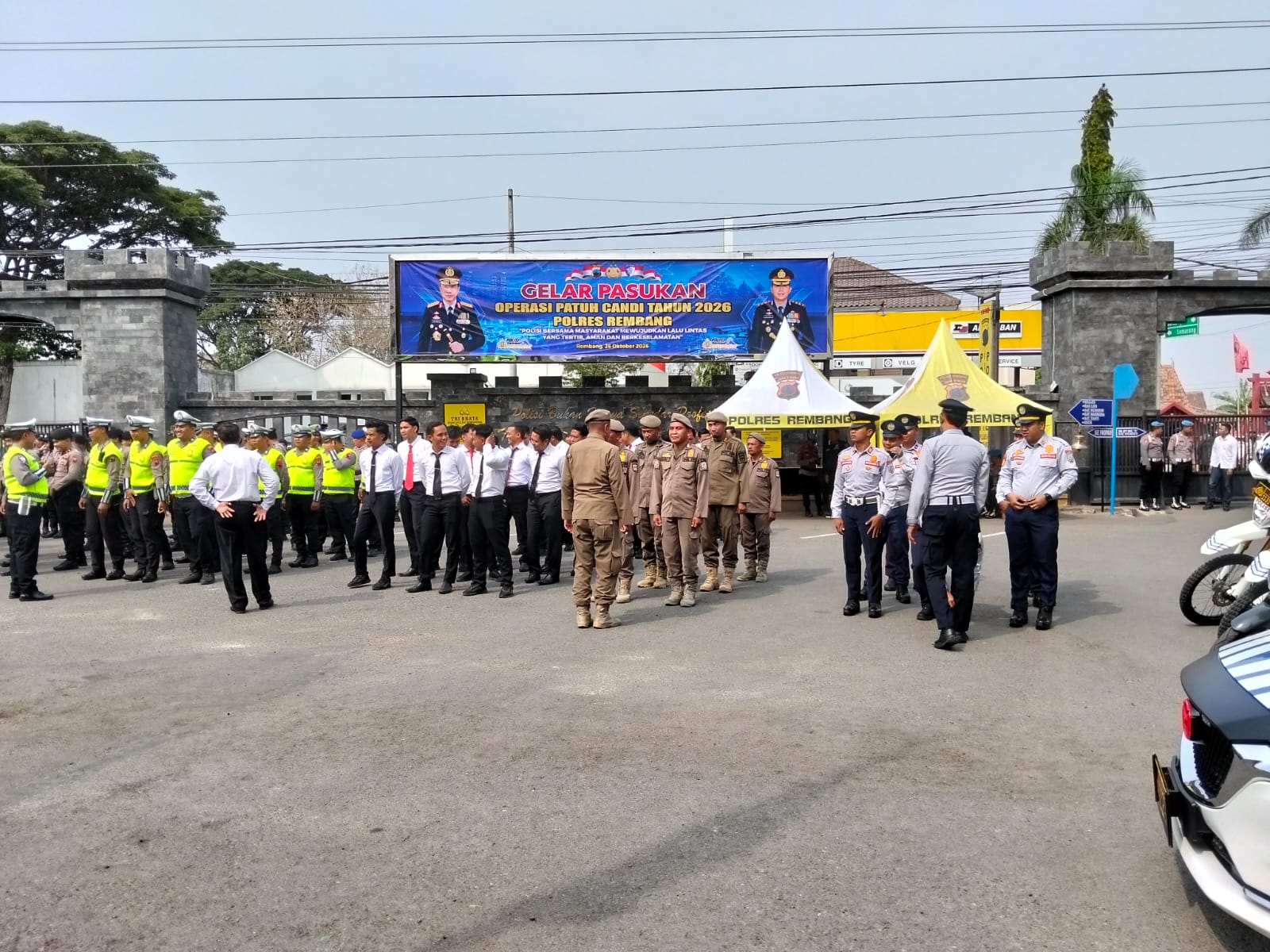 Polres Rembang Gelar Pasukan Operasi Patuh Candi 2026, Libatkan Satpol PP dan Dishub.